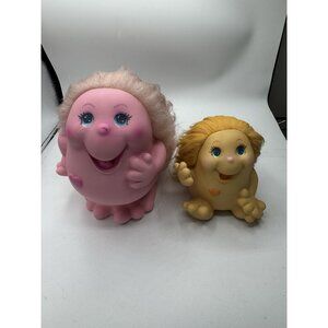 Vintage Playskool Snugglebumms 1984‎ Set Of Two, *Flaws, Please Read*